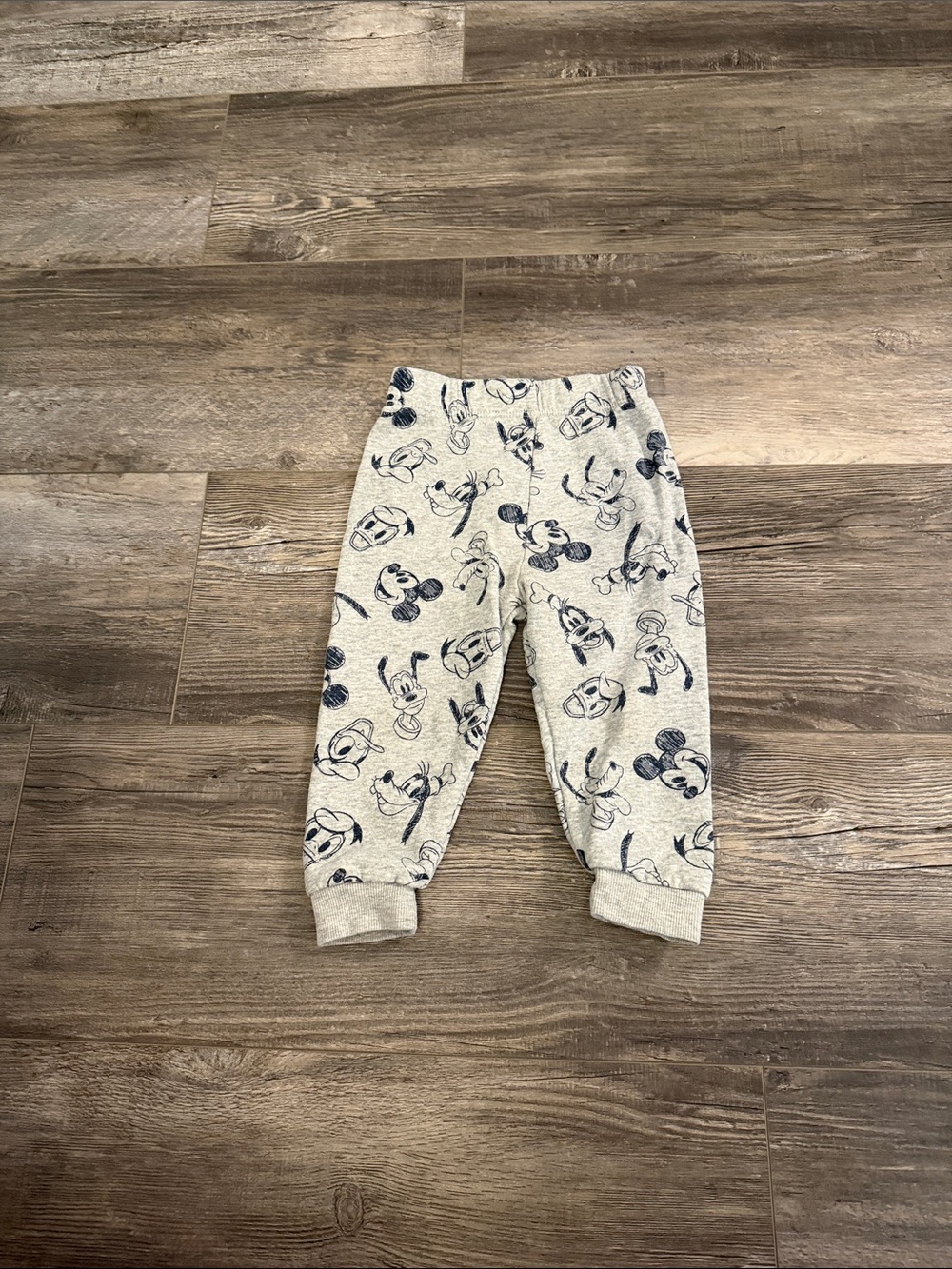 Disney Grey Baby Joggers with Navy Character Print
